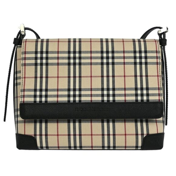 Burberry Beige Black Burberry Check Shoulder Bag - Picture 1 of 11